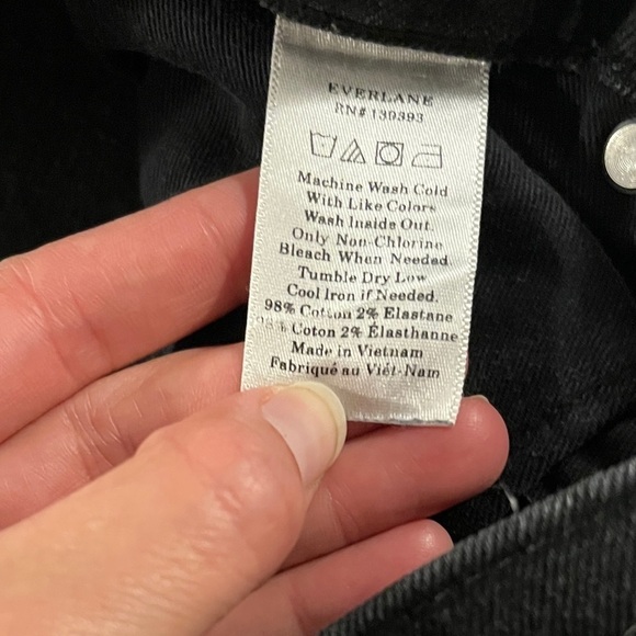 Everlane Mid Rise Skinny Jeans Size 27 Black - Picture 2 of 8
